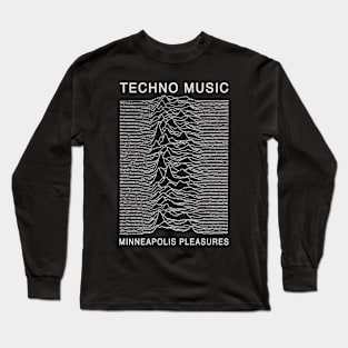 Techno Music - Minneapolis Pleasures Long Sleeve T-Shirt